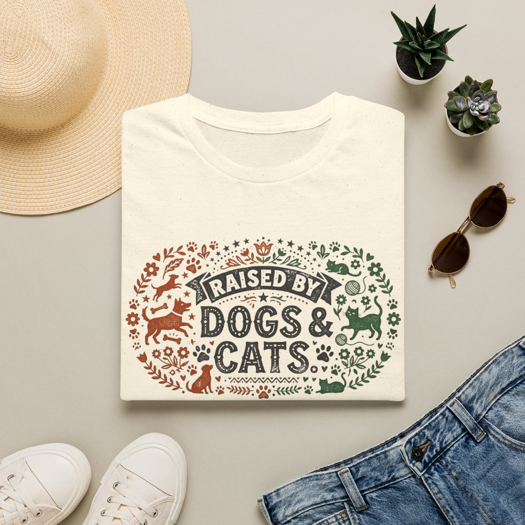 Raised by Dogs & Cats T-Shirt