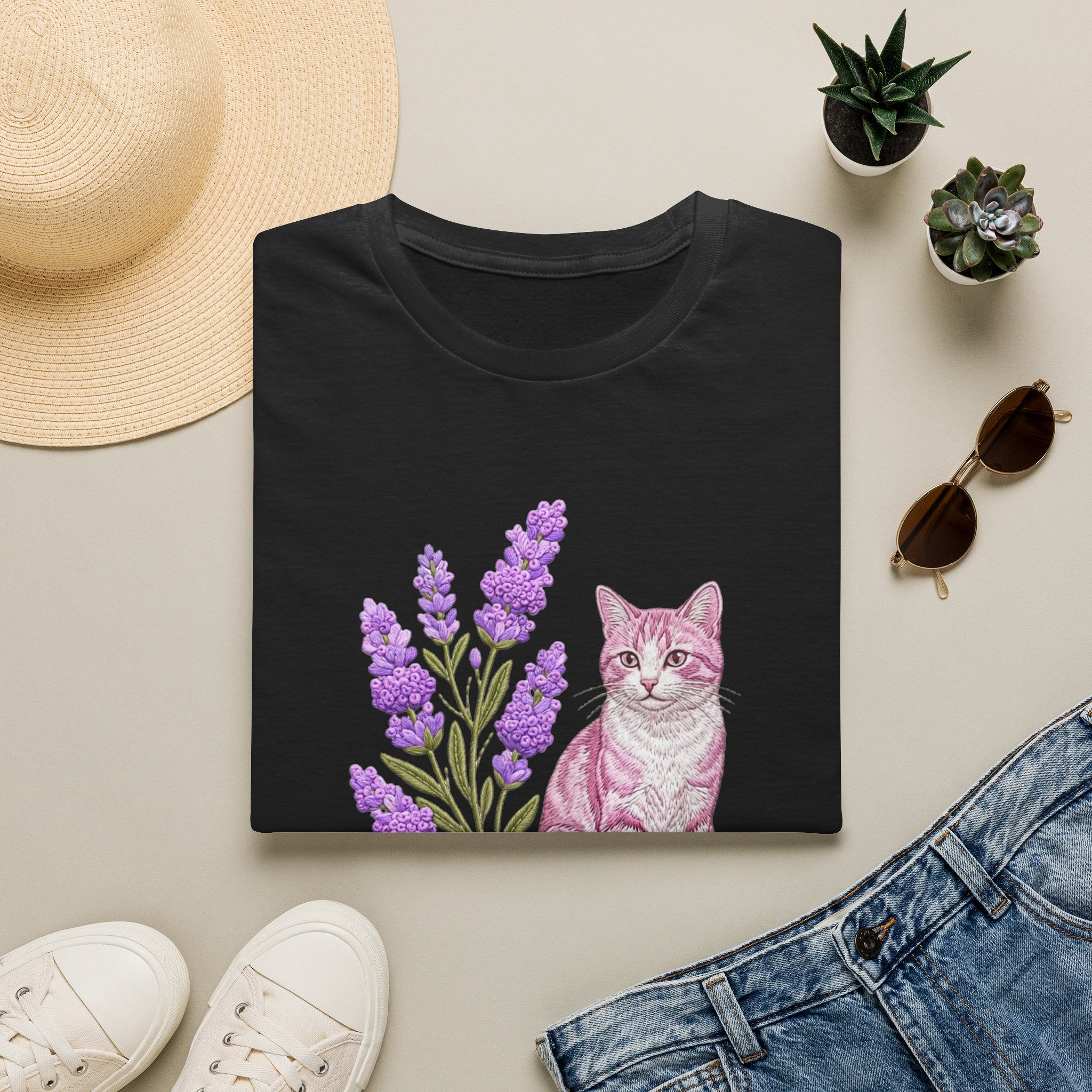 Lavender Dreams Cat Tee