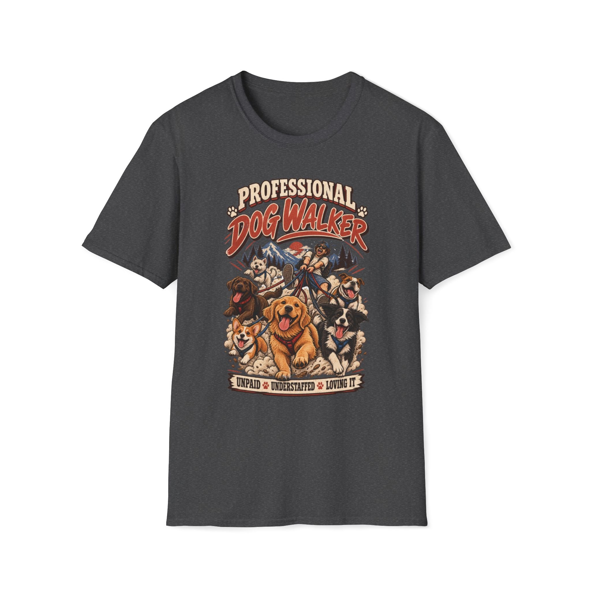 PROFESSIONAL DOG WALKER T-SHIRT