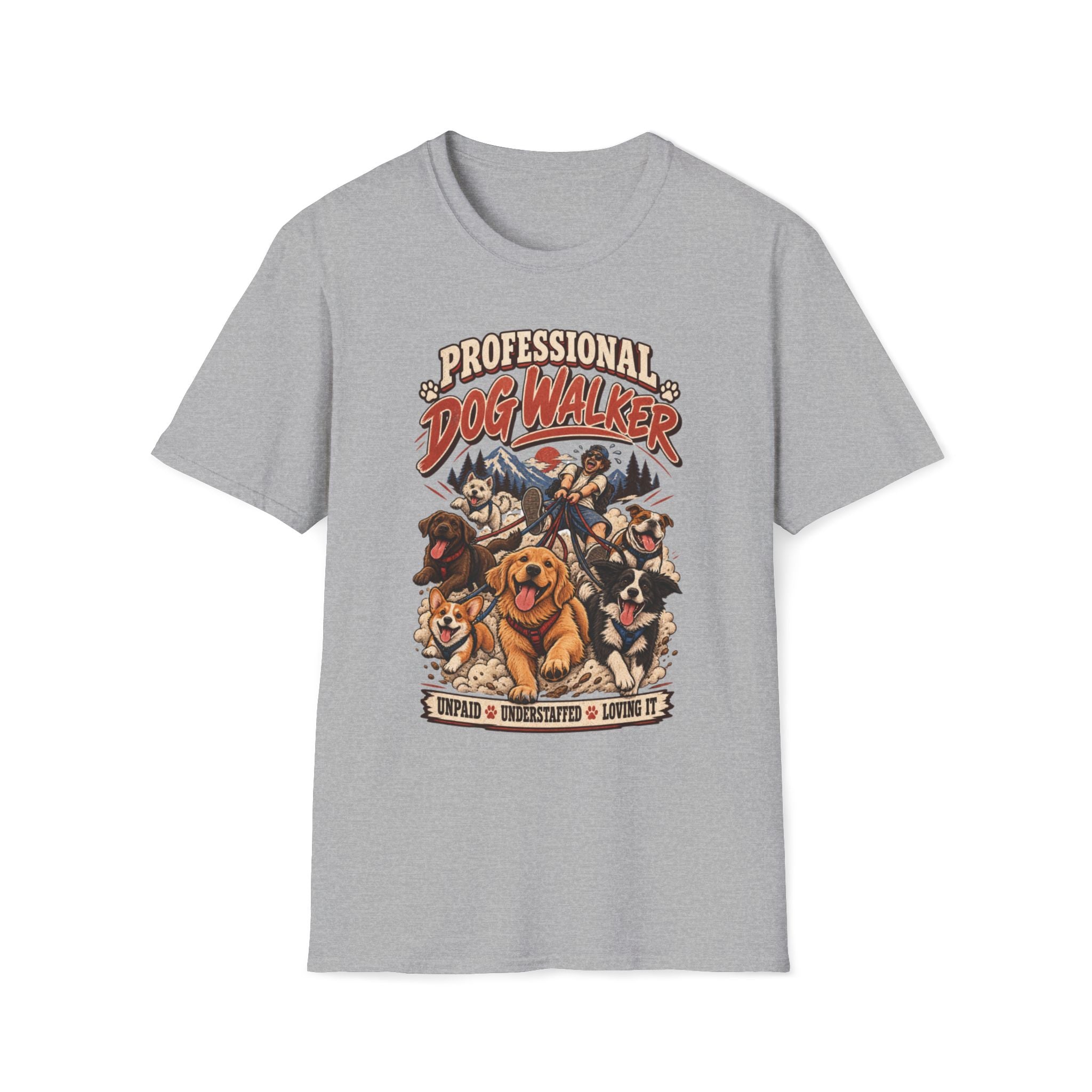 PROFESSIONAL DOG WALKER T-SHIRT