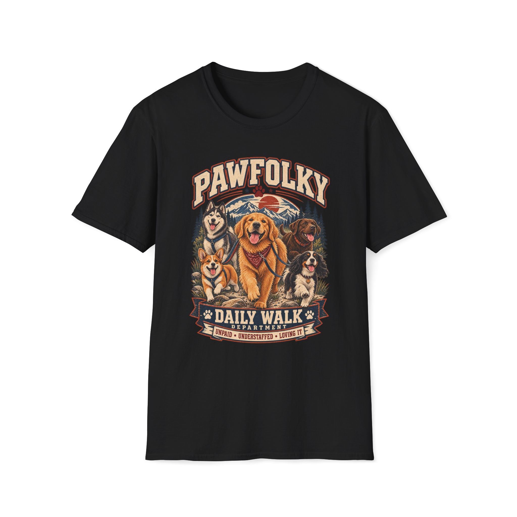 PROFESSIONAL DOG WALKER T-SHIRT