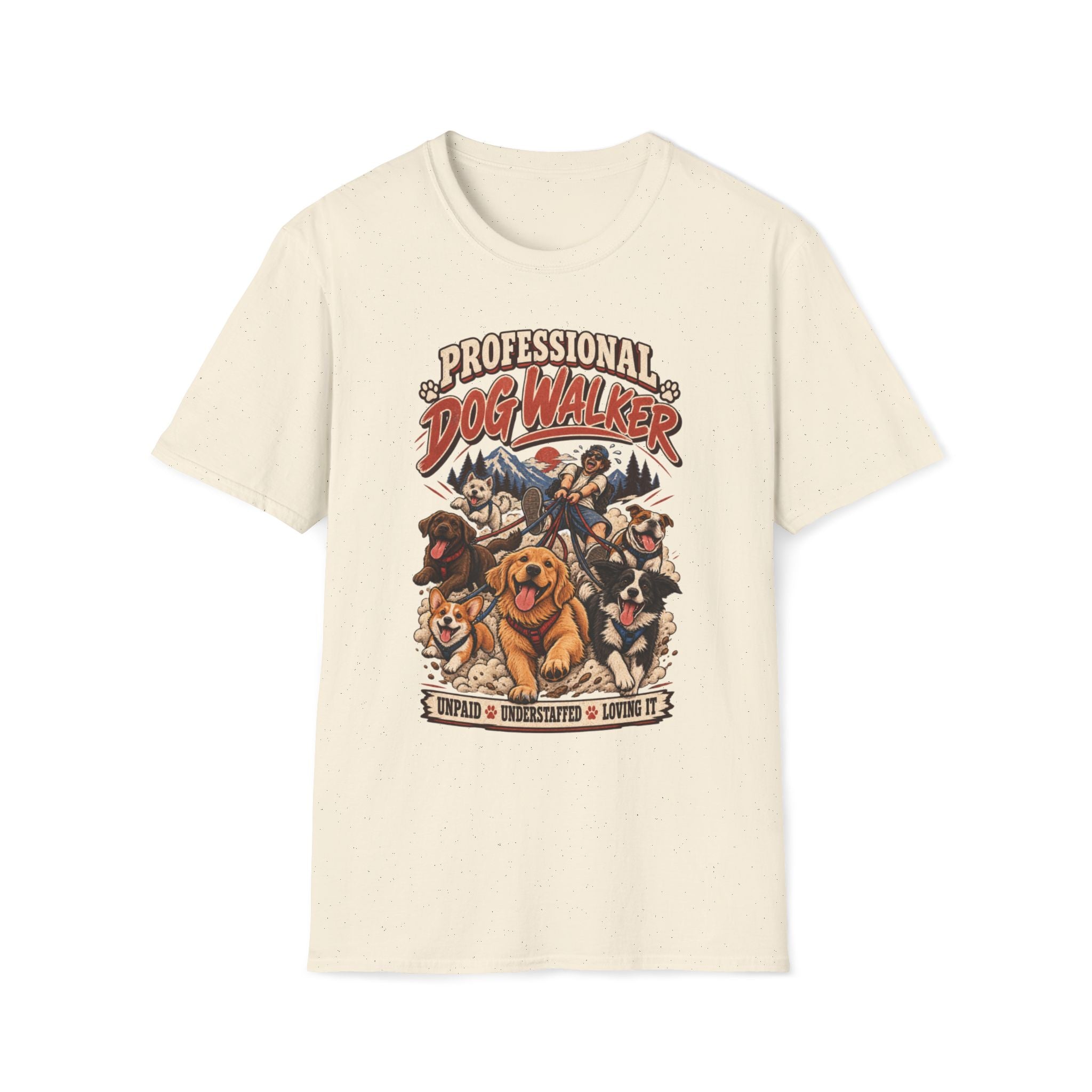 PROFESSIONAL DOG WALKER T-SHIRT