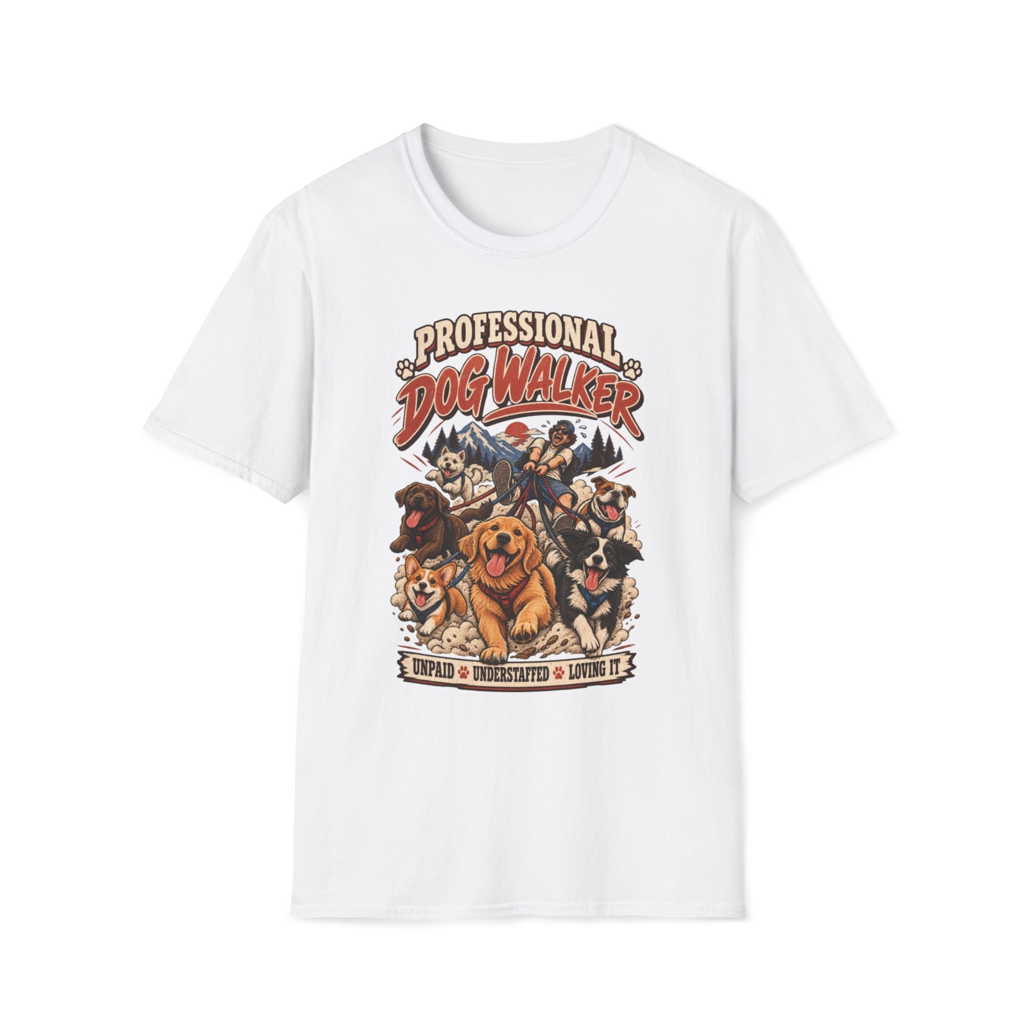 PROFESSIONAL DOG WALKER T-SHIRT